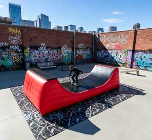 <span class=keywords><strong>Rampe</strong></span> de <span class=keywords><strong>skate</strong></span> gonflable rouge à alimentation directe d'usine, <span class=keywords><strong>rampe</strong></span> de <span class=keywords><strong>skate</strong></span> gonflable commerciale pour la location et les parcs de <span class=keywords><strong>skate</strong></span> - Product Image 5