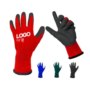 手拘束手袋 Suppliers-カスタマイズされた色安定した引き裂き拘束安全手袋作業機械自動車作業用の快適な手保護手袋