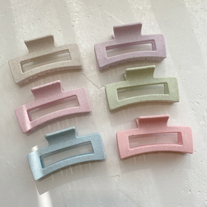 Pinzas de Pelo Grandes y Bonitas de Paja de Trigo Biodegradable Antideslizantes para Mujer, con Agarre Fuerte, Ecológicas, para Cabello Grueso - Product Image 3