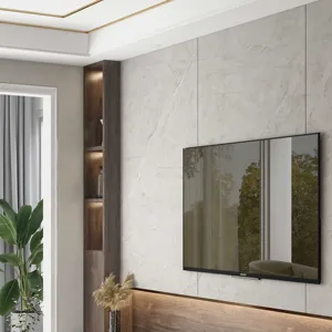Panneau décoratif d'intérieur en Fiber de charbon de bambou, panneau solide, panneau de Grain de pierre de grande taille, mur de fond intérieur