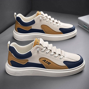 Men's Casual Board <b>Shoes</b> Fashion Sneakers Breathable <b>Lightweight</b> Lace-Up Sports <b>Walking</b> style <b>Shoes</b> Canvas Skateboard Flat <b>Shoes</b> - Product Image 4