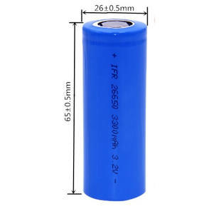 Deep cycle LiFePO4 26650 battery 3,<span class=keywords><strong>2</strong></span> V 3300 mAh New Li-ion battery - Product Image 1