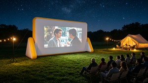 Pantalla de Proyección Inflable Gigante Portátil, Pantalla de <span class=keywords><strong>Cine</strong></span> Inflable Personalizada para Eventos Comerciales y Campamentos - Product Image 4