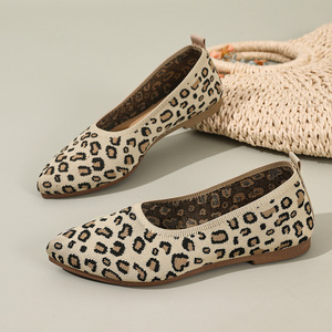 Zapatos Casuales con Estampado de Leopardo, Primavera-Otoño 2026, Cómodos y Fáciles de Usar con un Solo Paso - Product Image 1
