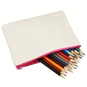 Étui à crayons, stylos, papeterie, petite pochette en toile avec fermeture éclair pour travaux manuels, maquillage, voyage, promotion de Noël, cadeau - Product Image 4