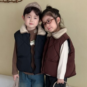 Automne et hiver <span class=keywords><strong>gilet</strong></span> rembourré pour enfants garçons et filles <span class=keywords><strong>gilet</strong></span> doublé polaire 2025 nouveau Style d'hiver épaissi bébé <span class=keywords><strong>gilet</strong></span> veste - Product Image 2