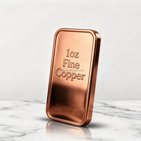 Lingote Cuadrado de Cobre Puro Pulido 999 de 1oz para Inversión