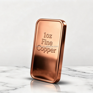Lingote Cuadrado de Cobre Puro Pulido TG 999 de 1oz para Inversión - Product Image 6