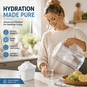Cartucho de Filtro de Agua de Carbón Activado Premium para Purificador de Agua Doméstico, Solución de Repuesto para Jarra Purificadora - Product Image 1