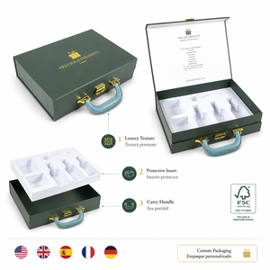 Personalized Custom Design Cardboard <b>Paper</b> Boxes Luxury Suitcase Gift Box for Cosmetic Skincare - Product Image 1
