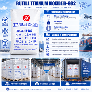 ไทเทเนียมไดออกไซด์รูไทล์ R982 เกรดอุตสาหกรรม กระบวนการผลิตแบบซัลเฟต ผง <span class=keywords><strong>TiO2</strong></span> สำหรับหมึกพิมพ์ สารเคลือบผิวสูตรน้ำ คุณสมบัติการปกปิดสูง Si - Product Image 5