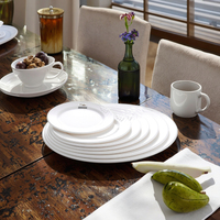 Chargeur d'assiettes en plastique rond et blanc, 100% pièces, accessoire de mariage en mélamine