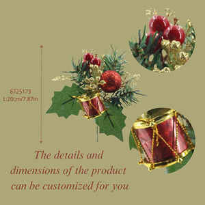 Branche <span class=keywords><strong>de</strong></span> paillettes d'or <span class=keywords><strong>de</strong></span> baies rouges artificielles Offre Spéciale pour les décorations d'arbre <span class=keywords><strong>de</strong></span> Noël <span class=keywords><strong>de</strong></span> mariage et <span class=keywords><strong>de</strong></span> bricolage <span class=keywords><strong>en</strong></span> soie - Product Image 2