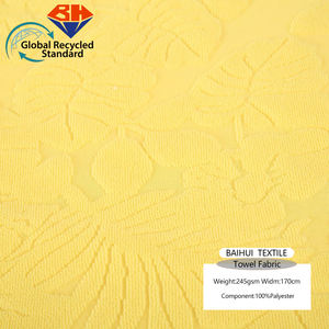 Новая Мода 100% Полиэстеровая жаккардовая ткань хлопчатобумажная махровая ткань для одежды - Product Image 4