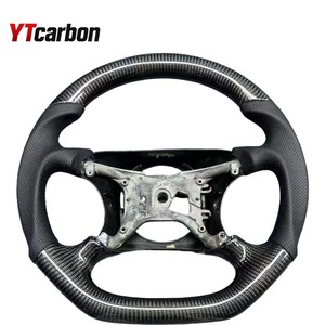 พวงมาลัยคาร์บอนไฟเบอร์ฟอร์จแบบกำหนดเองของ YTcarbon หุ้มด้วยหนังกลับอิตาลี สำหรับรถมัสแตง ฟ-150 ไลท์นิ่ง เอ็กซ์พลอเรอร์ สปอร์ต เทรเซอร์ เรนเจอร์ ปี 1994-2005 - Product Image 5