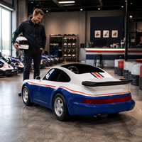 Kart de course électrique rétro 2500W à l'échelle 1:2, style allemand, pour adultes, kit de châssis personnalisé pour l'extérieur, batterie lithium 72V