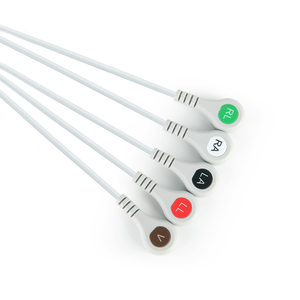 Infinity ECG Leadwires 5 Lead Tipo integrado Snap AHA Estándar ECG Cable Accesorios Caremed Factory - Product Image 3