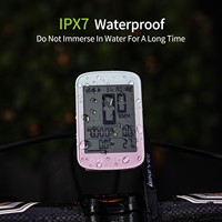 Komputer Sepeda GPS Nirkabel Bikevee, Dudukan Stang Tahan Air, Layar Tampilan Baterai 28 Jam untuk Bersepeda