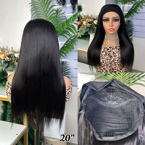 Band Straight <b>Wig</b> Non Lace Band <b>Wig</b> <b>Human</b> Hair <b>Wig</b> for Women - Product Image 3