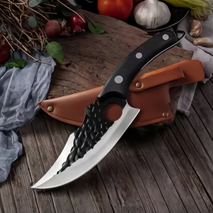 <span class=keywords><strong>Coltello</strong></span> da Disosso Professionale Forgiato a Mano in Acciaio Inossidabile ad Alto Tenore di Carbonio con Foro per il Dito per <span class=keywords><strong>Carne</strong></span>, Cucina e Attività all'Aperto - Product Image 6