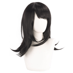 La perruque de cosplay de Lord Shengda BanG Dream Ave Mujica Hachiman présente un cuir chevelu relevé et des cheveux mi-longs relevés. - Product Image 4
