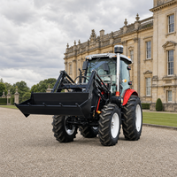 Tracteur agricole à roues 4x4 Undaunted 80HP avec système hydraulique robuste et climatiseur pour les tâches agricoles professionnelles