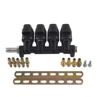 Kit d'injection de gaz automatique pour système de carburant séquentiel GPL/GNC Rail d'injecteur Injecteur de voiture 3ohm