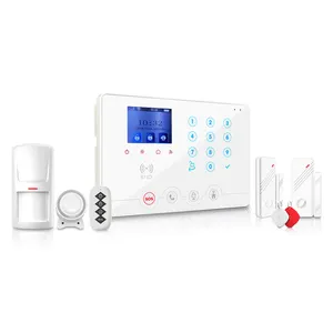 Modieus Huisbeveiliging Alarmsysteem Draadloos Tuya Smart Life 4G Wifi Alarm YL-007W4Q