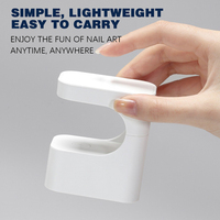 Portable Mini usage domestique luminothérapie Machine séchage rapide vernis à ongles lampe de cuisson électrique en plastique sèche-ongles