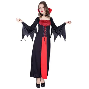 Retro Halloween Cos Fancy Dress Party Costumes stage performance Queen of the Vampire Costume