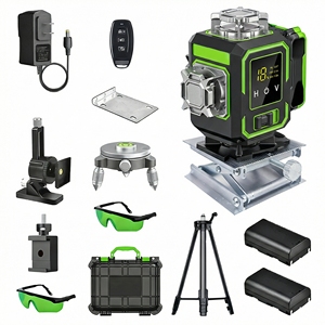 <span class=keywords><strong>Nivel</strong></span> Láser Verde Autonivelante de 16 Líneas 4D <span class=keywords><strong>con</strong></span> Trípode de 1 m, Pantalla Táctil de Grado Industrial, Kit de Batería de Litio <span class=keywords><strong>Recargable</strong></span> - Product Image 1