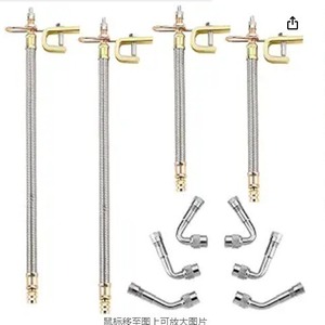 Extensión de Válvula para Neumáticos de Auto, Camión y Autobús, Tubo Metálico Trenzado de Acero Inoxidable para Reparación y Reemplazo - Product Image 2