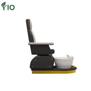 Silla <span class=keywords><strong>de</strong></span> pedicura moderna portátil con reposapiés desmontable y drenaje <span class=keywords><strong>de</strong></span> <span class=keywords><strong>agua</strong></span> manual para una operación simple para uso en centros comerciales - Product Image 3