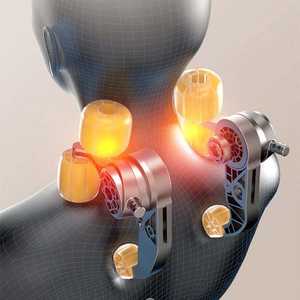 Best Seller Shoulder and <b>Neck</b> Massager Portable Massage <b>Pillow</b> Heating Shiatsu Office Home <b>Travel</b> - Product Image 5