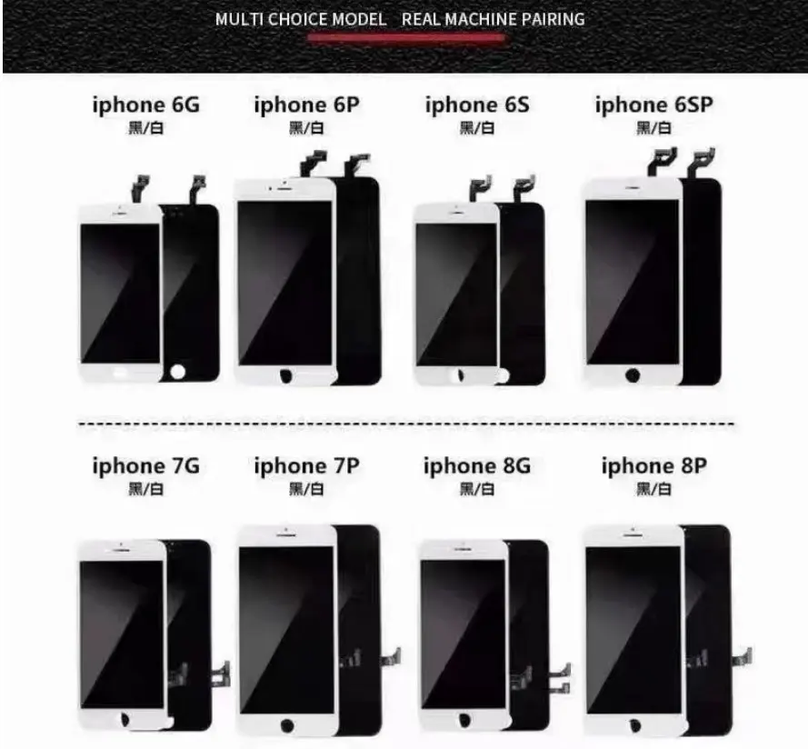 Toptan LCD iPhone 5s 6s 7 artı 8 X Max ekran değiştirme, iPhone 6s LCD dokunmatik ekran değiştirme