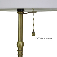 Laiton antique Design traditionnel lampe de chevet tissu tambour Simple Base en fer chaîne de traction pour salle de lecture veilleuse électrique