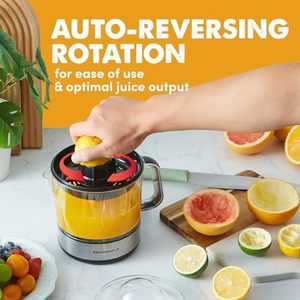 Elite <span class=keywords><strong>Gourmet</strong></span> ETS623 Presse-agrumes électrique <span class=keywords><strong>noir</strong></span>/acier inoxydable Grand bec verseur de 24oz Contrôle facile de la pulpe pour oranges - Product Image 6