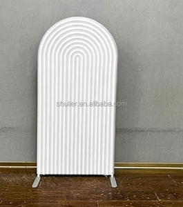 Custom <strong>White</strong> Color Colorful Stripe <strong>Pattern</strong> Printed Arch Backdrop Cover for Events Custom Photography <strong>Background</strong> - Product Image 1