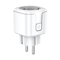 Prise intelligente Tuya Zigbee EU 16A 3800W avec surveillance de la consommation, contrôle à distance par application pour Android/iOS – Vente Flash