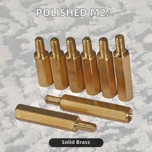Tornillos espaciadores de latón pulido M2.5 de 18 mm de longitud con rosca M18, marca Nock, los más vendidos - Product Image 2