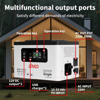 Station d'alimentation portable d'extérieur 300W 3000W, boîte de batterie LiFePO4, packs de batteries au lithium pour le camping, source d'alimentation solaire