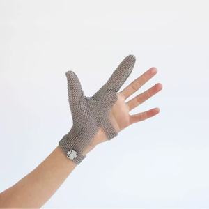 Fabbrica diretta personalizzabile all'ingrosso due dita in acciaio inox maglia tagliata resistente cotta di maglia guanto Sterile per lavori di sartoria - Product Image 6