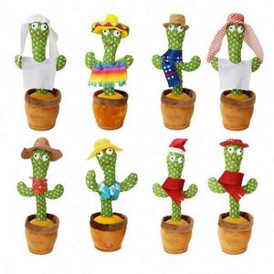 TOYSRUNNER Customized Pink Cactus Potted <b>Plant</b> Soft <b>Plush</b> Stuffed Throw Pillow Fluffy Baby Dancing Cactus Toy 120 Electronic - Product Image 2