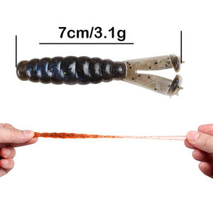 Leurre souple flottant en acier inoxydable à tête en T, 7 cm, 3 g, Ned Rig, ver souple, appât vivant, leurre pour black bass - Product Image 4