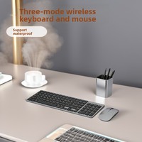 Ensemble clavier et souris sans fil conçu sur mesure, port de charge Type-C, conception de touches à ciseaux, DPI 1600, modèle K936-BT, en stock