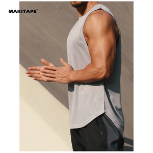 BX10001 Wholesale Sportswear Sport <b>Vest</b> Custom Logo Sleeveless Breathable Quick Dry 100% Polyester Running Fitness Tank Top Men - Product Image 2