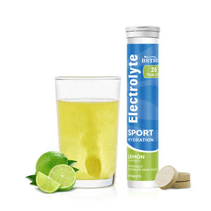 טבליות אלקטרוליטים תוססות בטעם פירות ללא סוכר של BSTBIO, מותג פרטי, 20 טבליות/שפופרת - Product Image 3