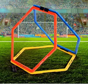 Equipo de entrenamiento de fútbol circular hexagonal, anillo de fitness físico para baloncesto, agilidad, Círculo de Taekwondo, equipo de obstáculos de entrenamiento