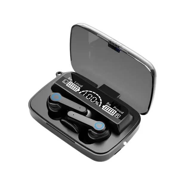M19 TWS Earbuds with Large Screen LED Display Livepods Wireless Earphones BT 5.0 Noise Control System with Power Bank