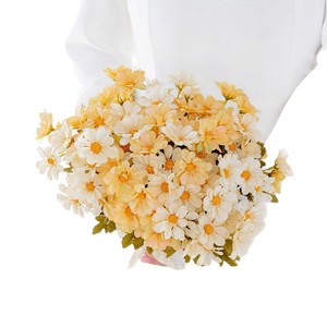 Ramo de <span class=keywords><strong>girasol</strong></span> de crisantemo pequeño francés de flores artificiales para decoración de hoteles y hogares - Product Image 5